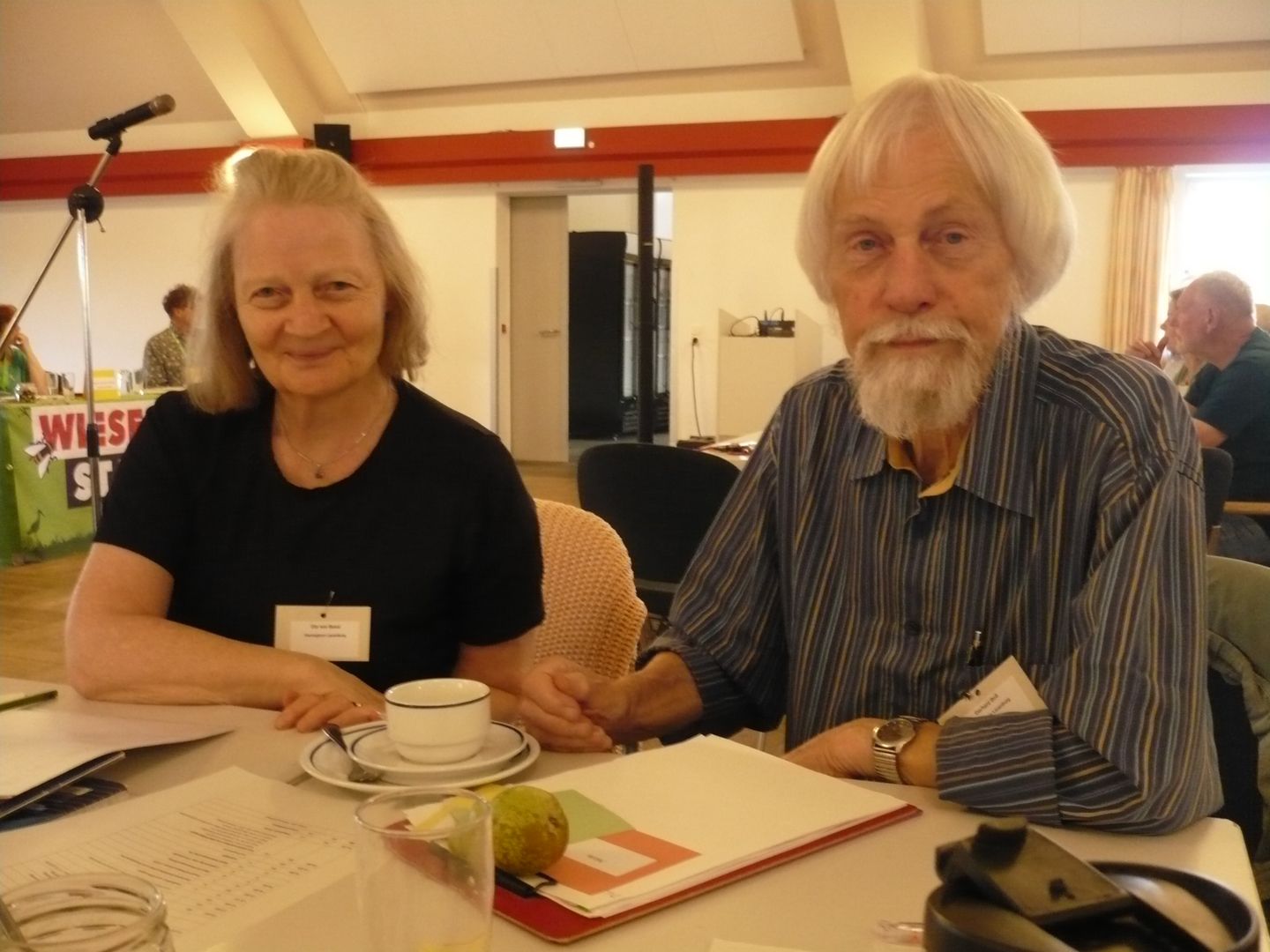 Uta von Bassi und Gerhard Boll auf der Landesdelegiertenversammlung